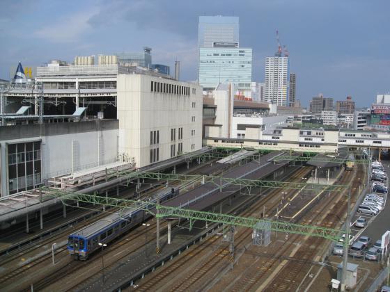 上から見る仙台駅