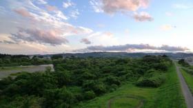 太白大橋から太白山を望む