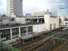 上から見る仙台駅